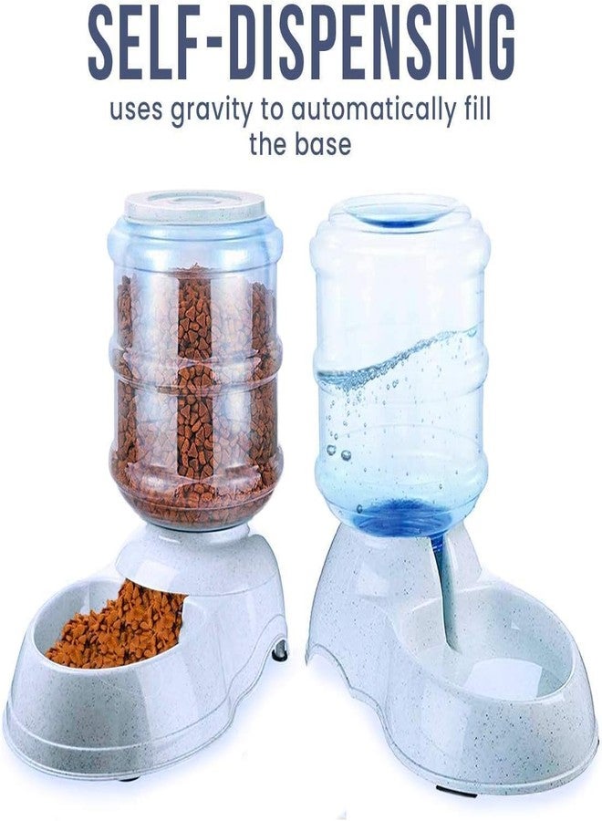 GION Self-Dispensing Gravity Plastic Pet Feeder Food and Water Dispenser Bowl - Pet Feeder Food and Water Dispenser for Dogs & Cats (Combo) - Image 5